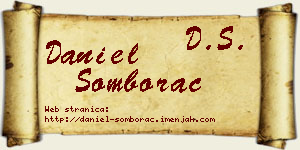 Daniel Somborac vizit kartica